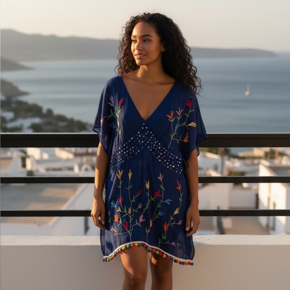 Vintage embroidered dress